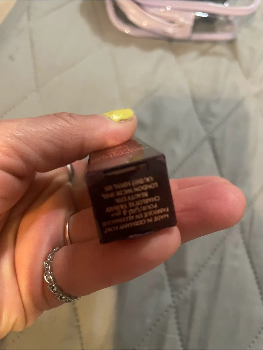 Charlotte Tilbury Lipstick Box in Deep Plum Brown
